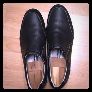 Johnston & Murphy leather slip on shoes